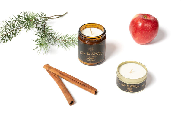 BIG & SPICY Soy Candle | Apple Cinnamon Candle Wooly Beast Naturals