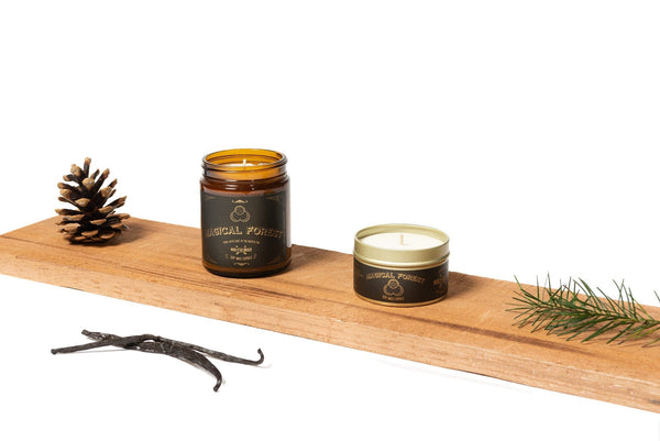 MAGICAL FOREST Soy Candle | Rain, Moss, Woodsy Candle Wooly Beast Naturals