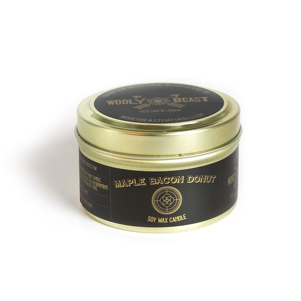 MAPLE BACON DONUT Soy Candle | Vanilla, Sugar, Maple,Bacon Candle Wooly Beast Naturals