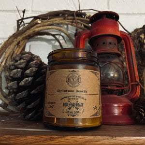 Christmas Hearth Soy Candle | Citrus, Cinnamon, Clove Candle Wooly Beast Naturals