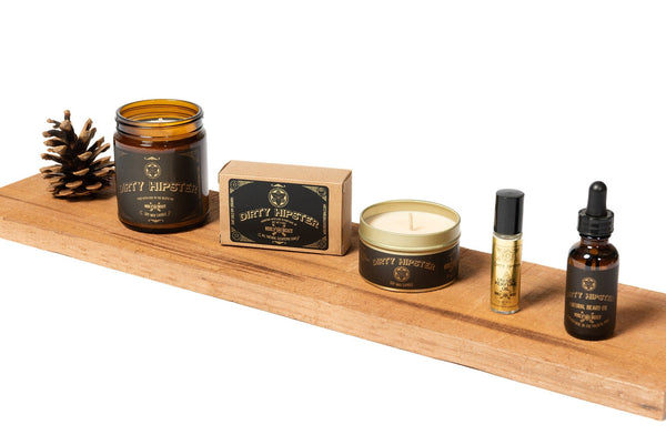 DIRTY HIPSTER Soy Candle | Patchouli, Cedarwood, Tobacco, Bergamot Candle Wooly Beast Naturals