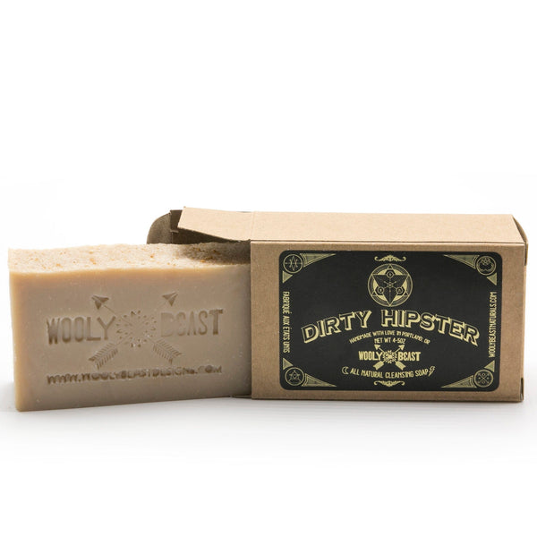 DIRTY HIPSTER Soy Candle | Patchouli, Cedarwood, Tobacco, Bergamot Candle Wooly Beast Naturals