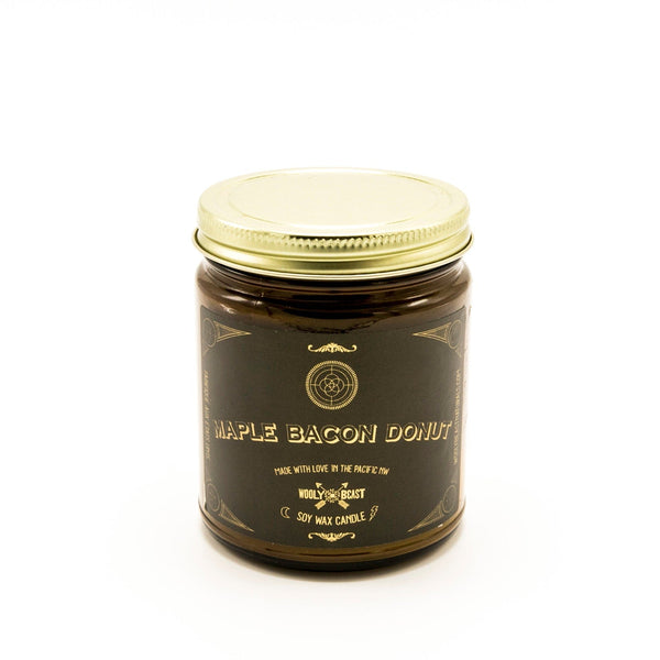 MAPLE BACON DONUT Soy Candle | Vanilla, Sugar, Maple,Bacon Candle Wooly Beast Naturals