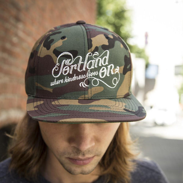 Portland, Oregon Trucker Hat by Wooly Beast hats Wooly Beast Naturals