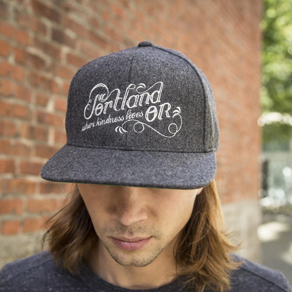 Portland, Oregon Trucker Hat by Wooly Beast hats Wooly Beast Naturals
