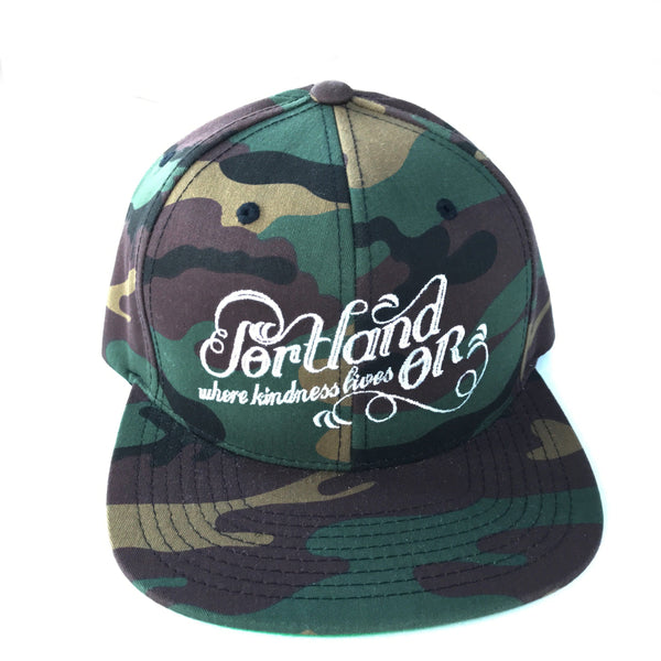 Portland, Oregon Trucker Hat by Wooly Beast hats Wooly Beast Naturals Camouflage