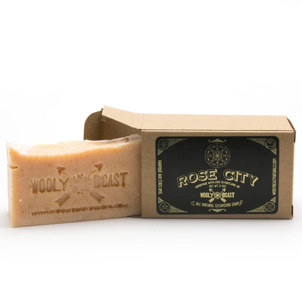 ROSE CITY Natural Soap | Fresh Cut Roses Soap Wooly Beast Naturals