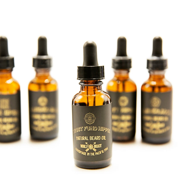 TRUST FUND HIPPIE Beard Oil | Patchouli, Woodsy Beard Oil Wooly Beast Naturals