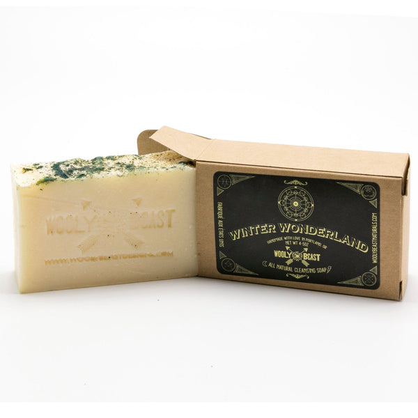 WINTER WONDERLAND Natural Soap | Peppermint and Aspen Soap Wooly Beast Naturals