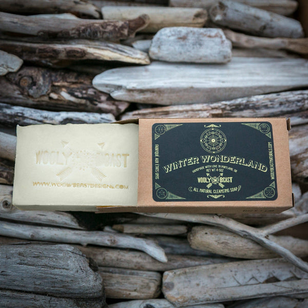 WINTER WONDERLAND Natural Soap | Peppermint and Aspen Soap Wooly Beast Naturals