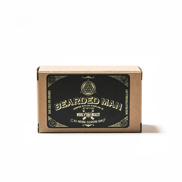 BEARDED MAN Natural Soap | Cedarwood + Cinnamon Soap Wooly Beast Naturals 