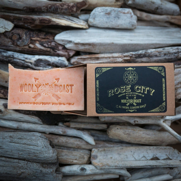 ROSE CITY Natural Soap | Fresh Cut Roses Soap Wooly Beast Naturals 